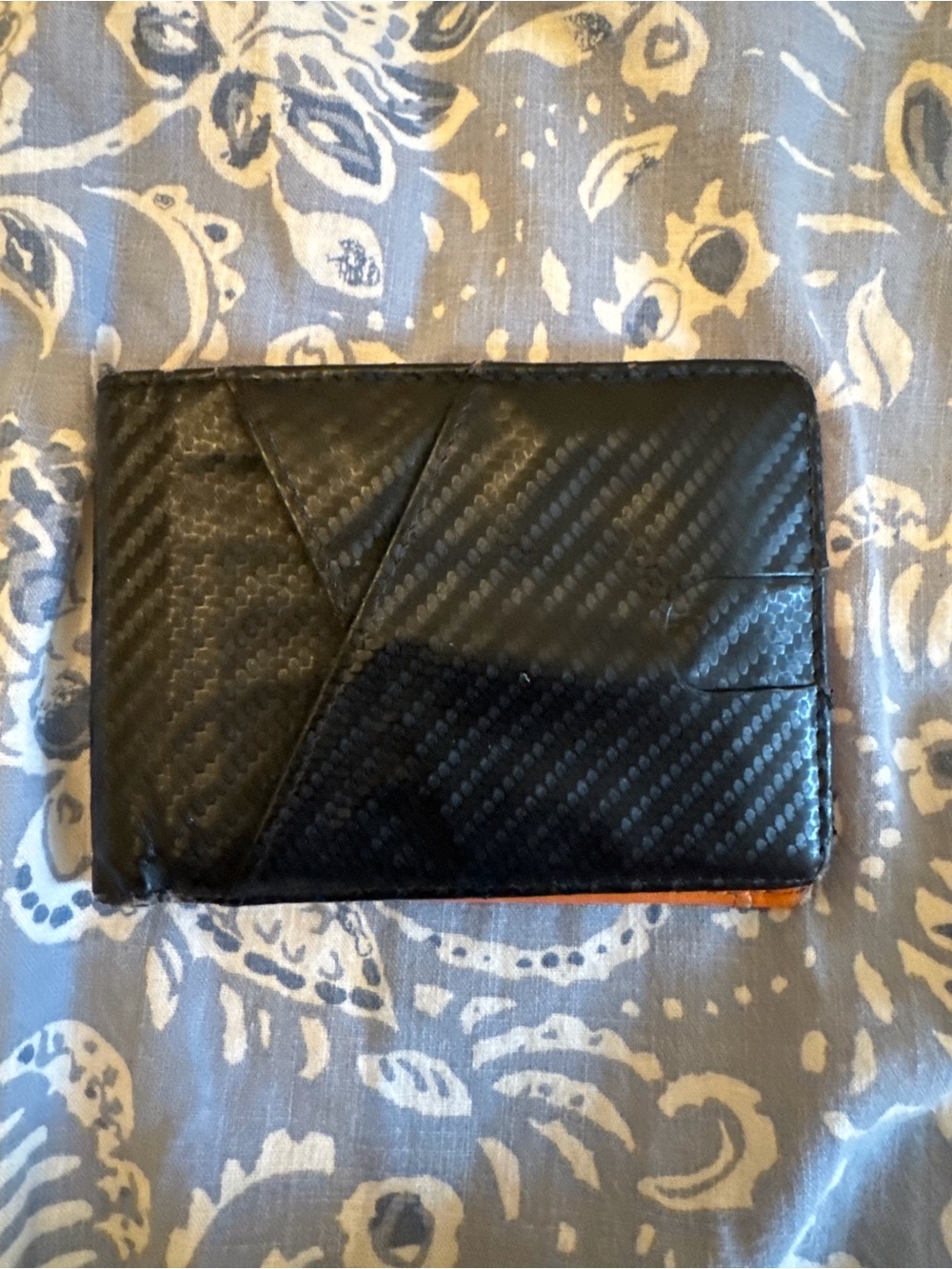 Men's Black Slim Card Holder Wallet